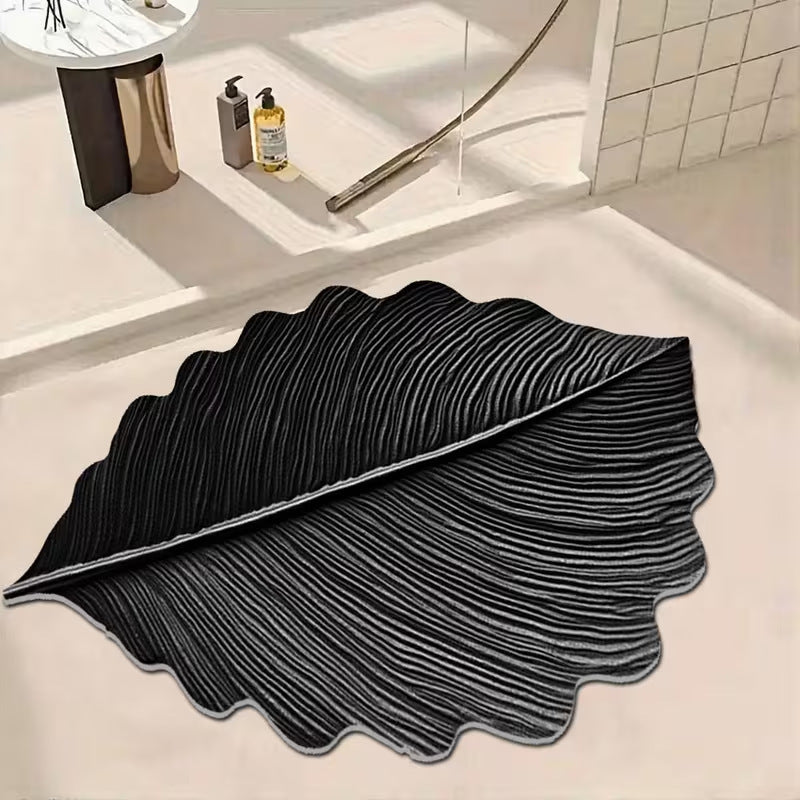 Bladvormige Decoratieve Badmat