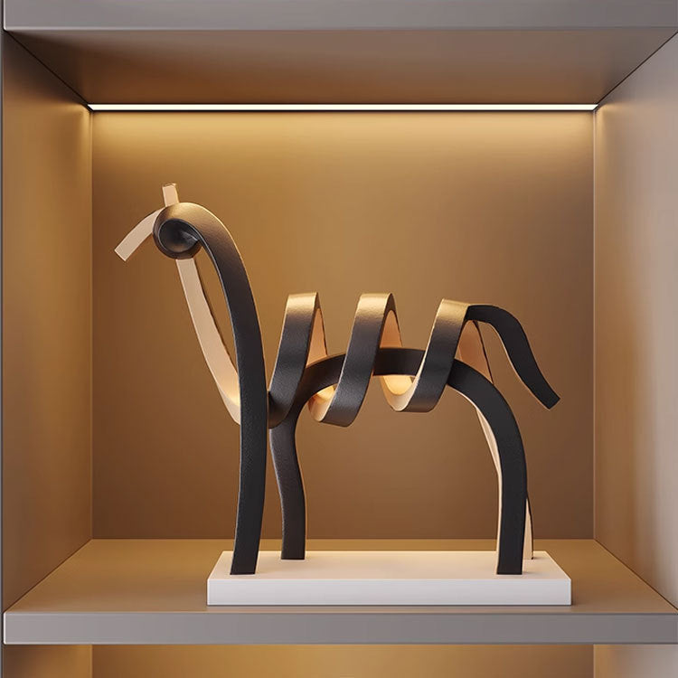 Abstract Decoratieve Paard Sculptuur