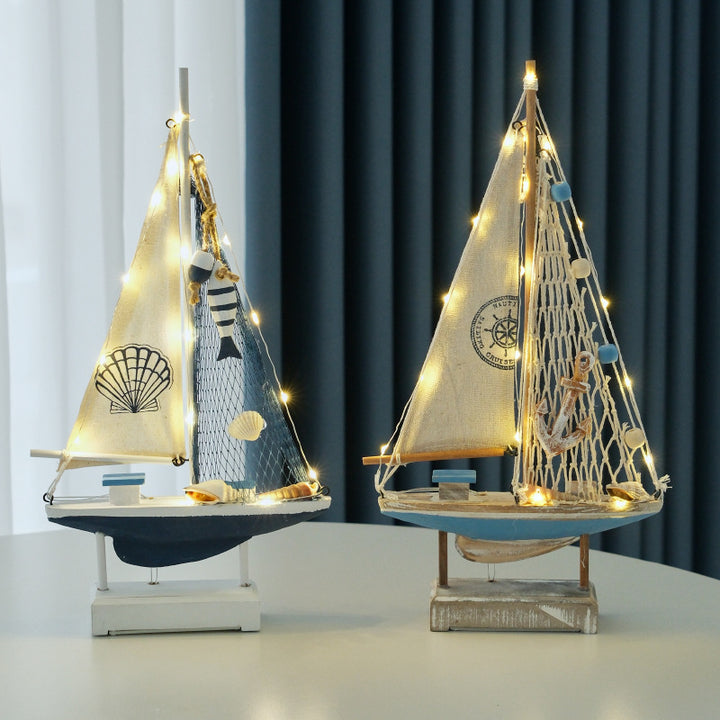 Nautical Zeilboot Beeldje Display
