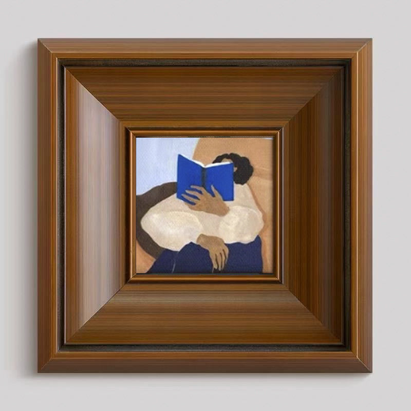 Gekaderde Artistieke Emotionele Portret Muurkunst
