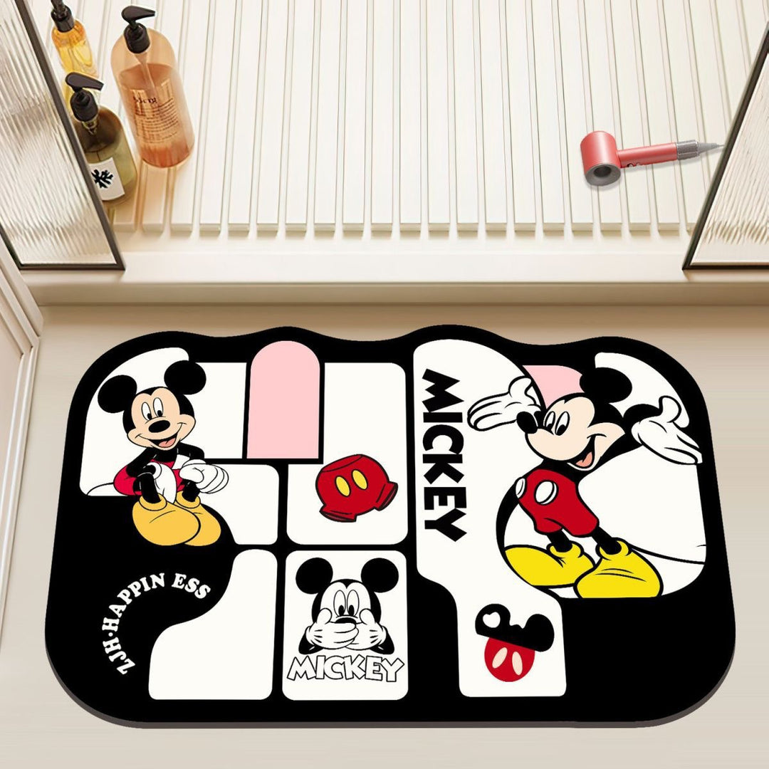 Mickey Mouse Themed Plush Badmat