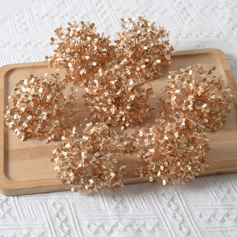 Decoratieve Gedroogde Hortensia Steel Arrangement