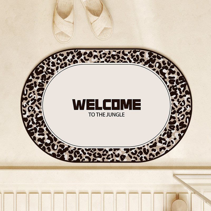 Decoratieve Luipaardprint Badmat