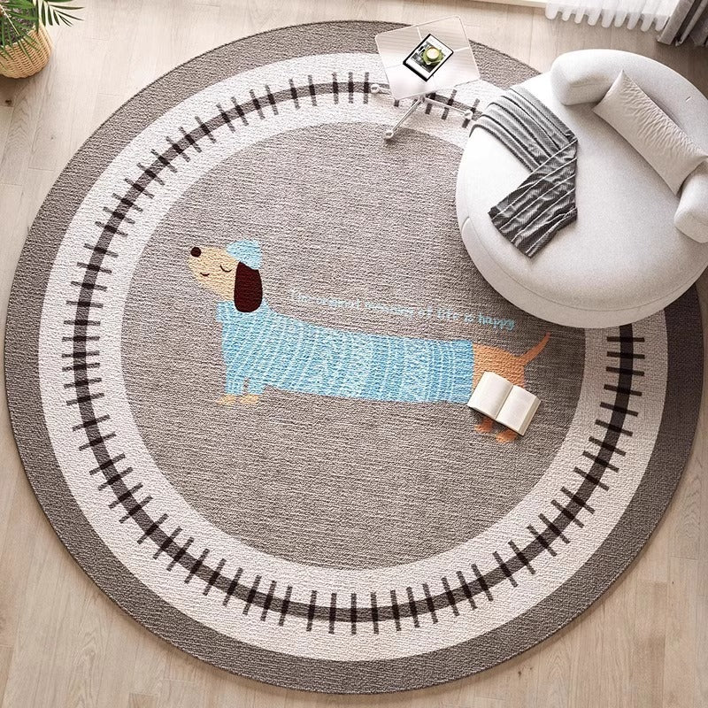 Decoratieve Honden-Thema Area Rug voor Thuisdecoratie