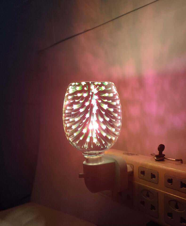 3D Glas Aromatherapie Wassmelter Kleine Nachtlamp