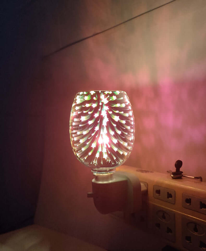 3D Glas Aromatherapie Wassmelter Kleine Nachtlamp