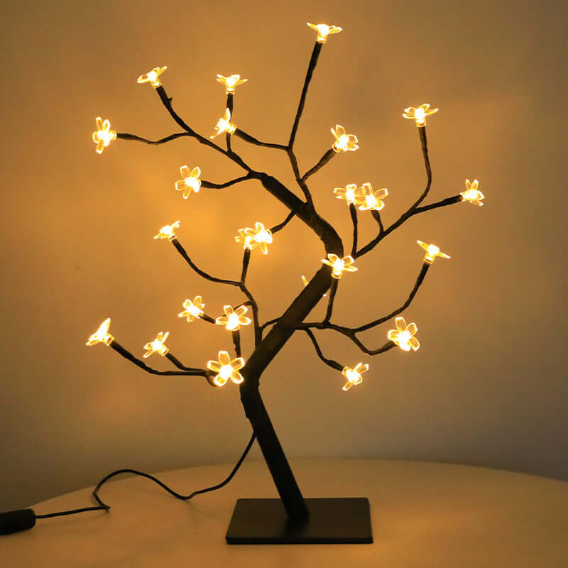 Kamersdecoratie kersenbloesem lamp esdoornblad bureau creativiteit