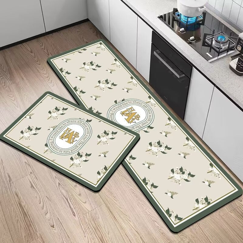 Artistieke Bloemen Keukenmat Set