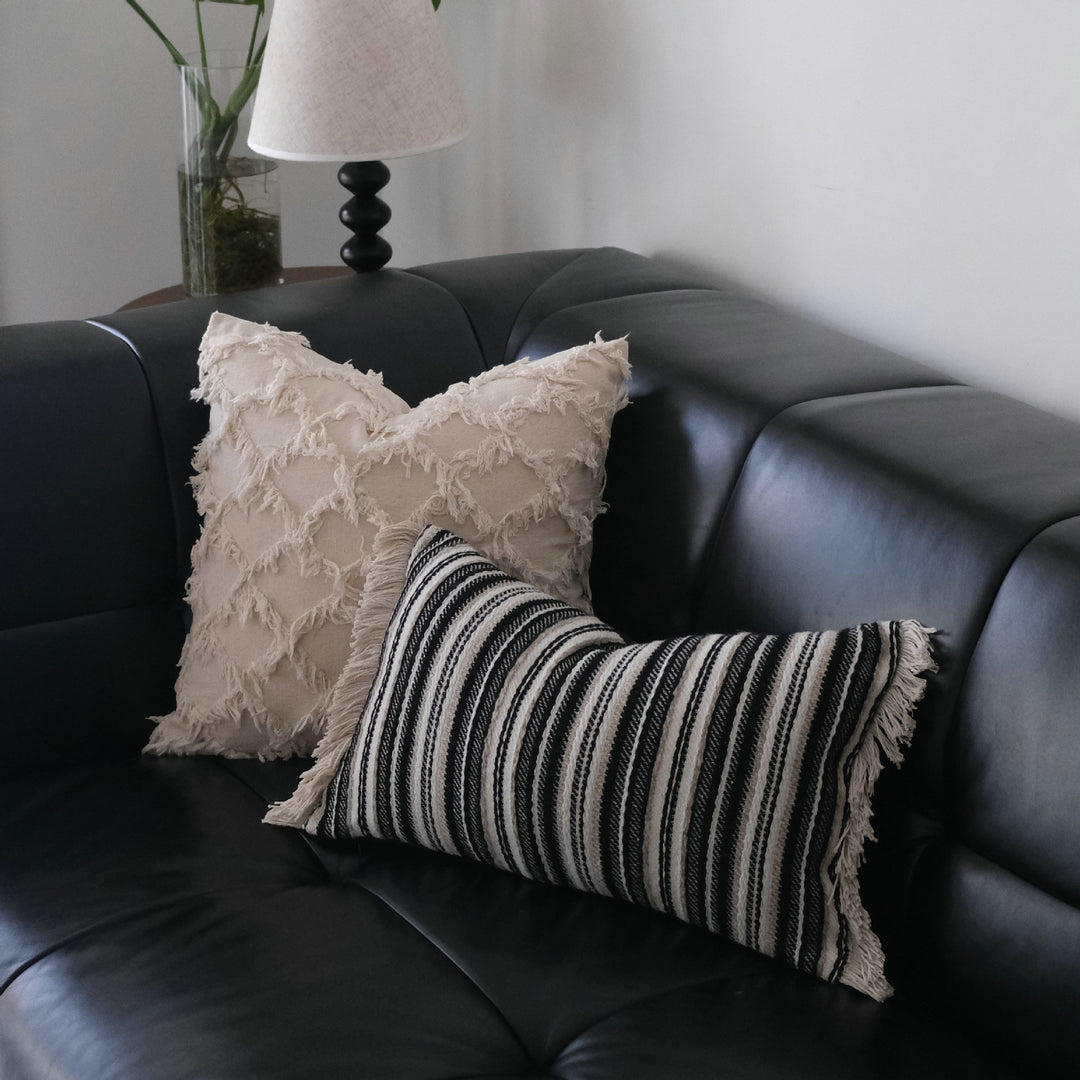 Gestreepte Franje Decoratieve Kussen