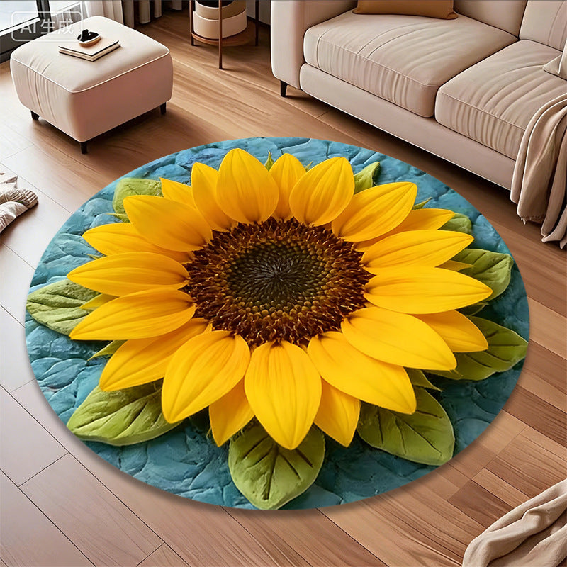 3D Bloem-Thema Tapijt