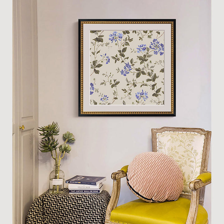 Oornate Bloemen Wandkunst