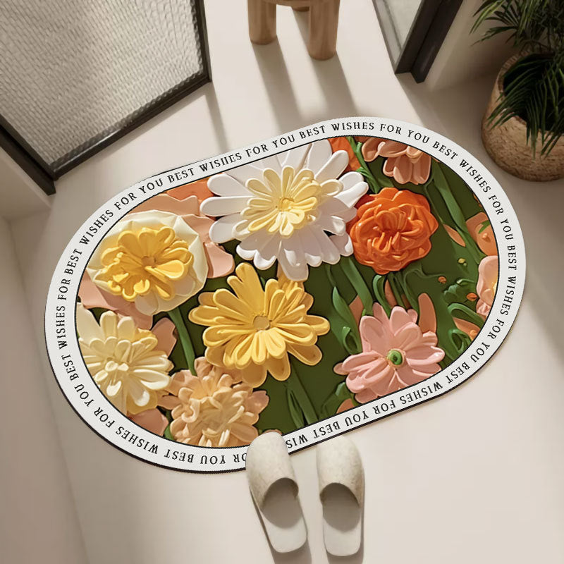 Ovale Decoratieve Badmat
