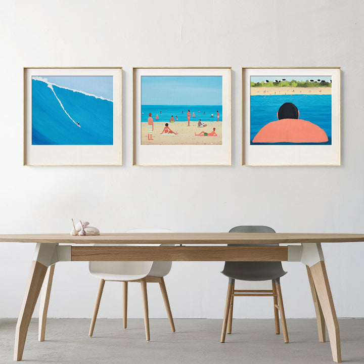 Ingedeeld Kustlandschap Muurkunst