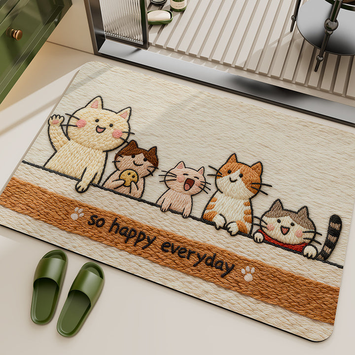 Speelse Dierenthema Vloerkleed