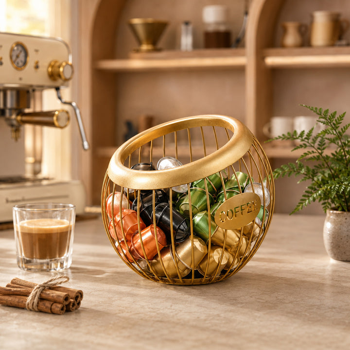 Stijlvolle Draad Koffie Opslag