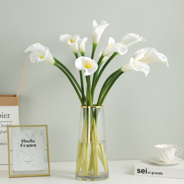 Elegante Faux Calla Lelie Steel