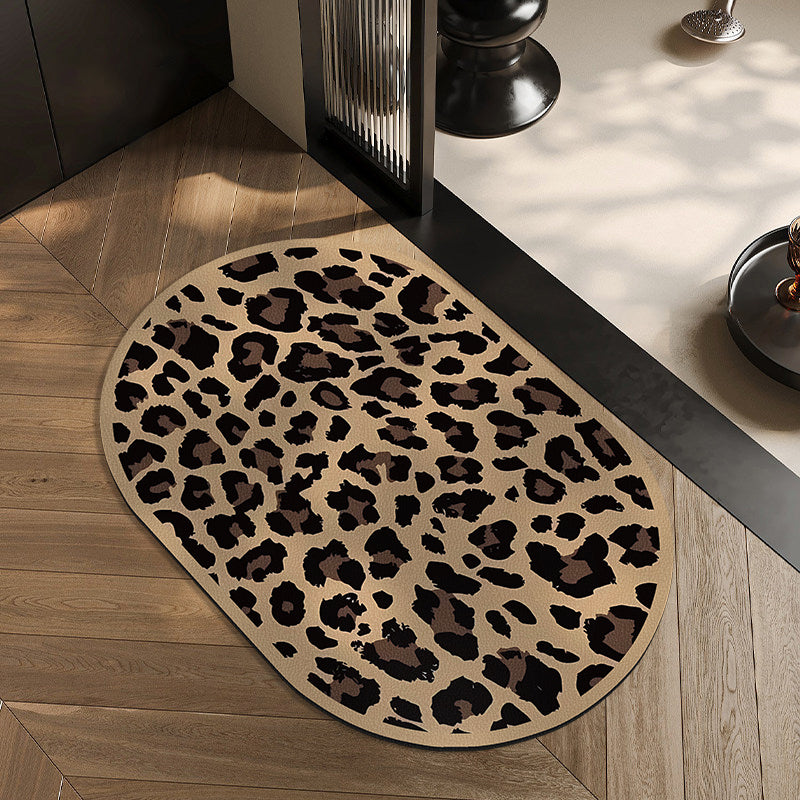 Pluche Luipaardprint Vloerkleed