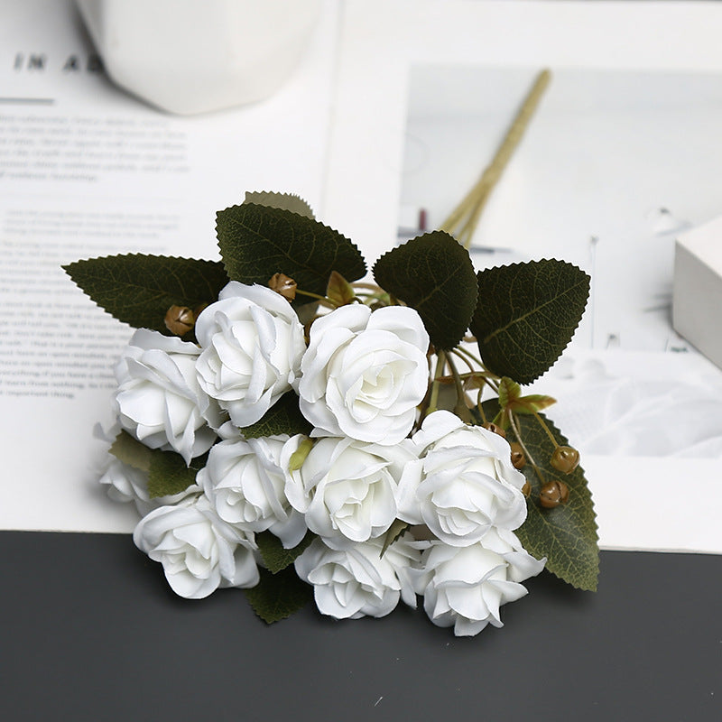 Decoratieve Zijde Rozenboeket voor Woondecoratie