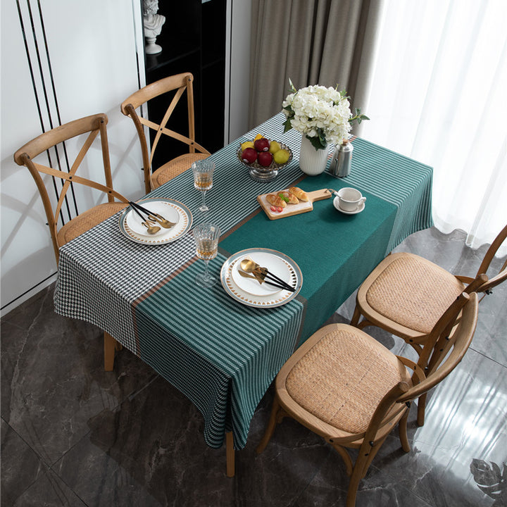 Tafelkleed met Elegante Geruite Ontwerp