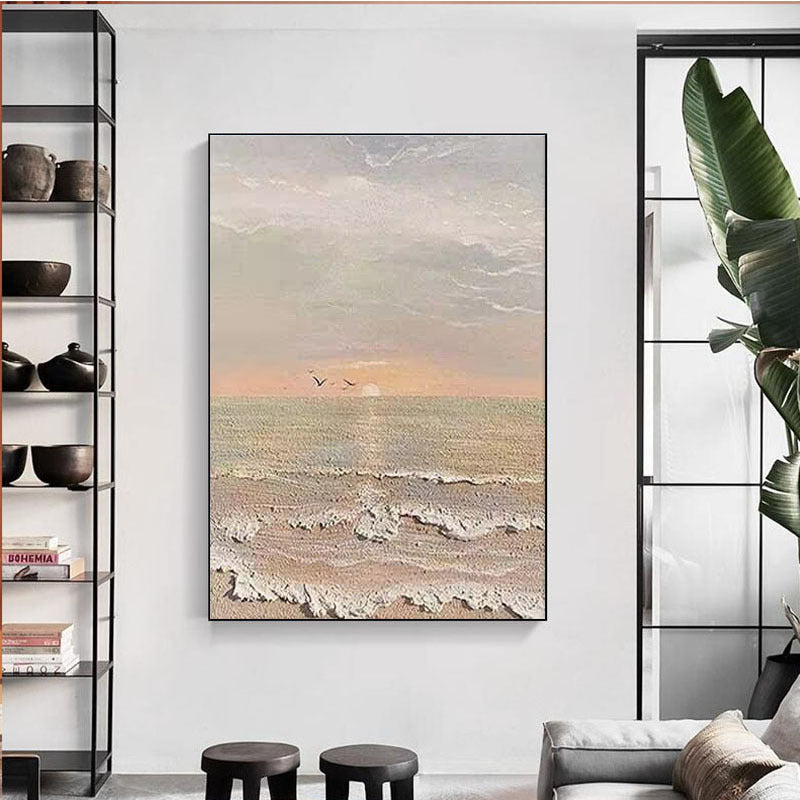 Serene Kustlandschap Canvas Kunst