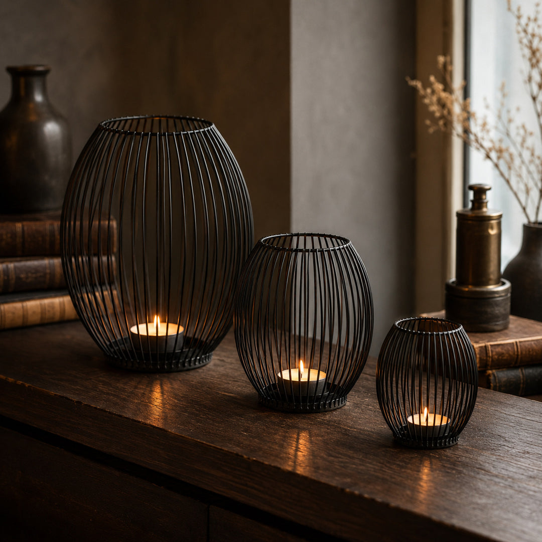 Sculptural Draad Huis Accent