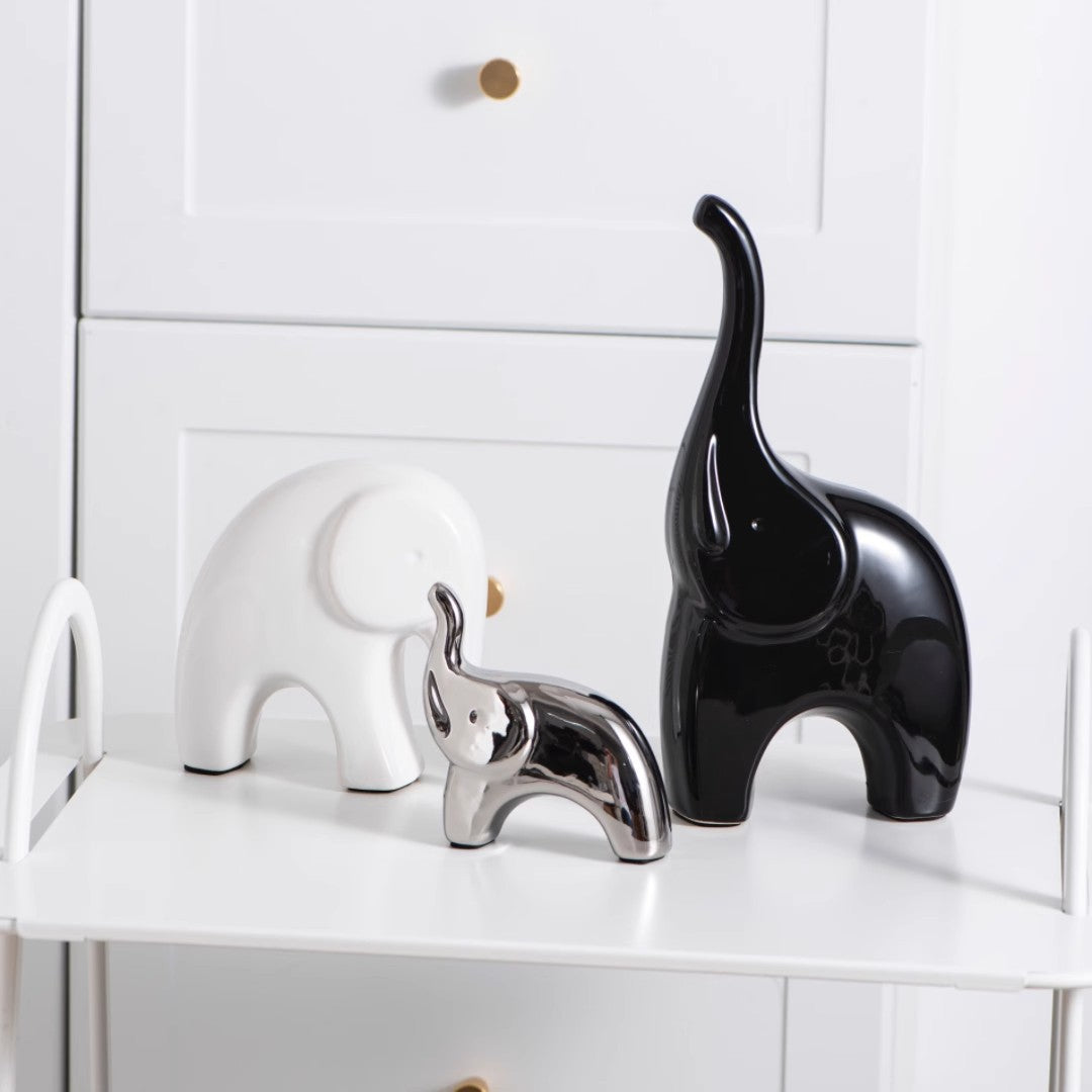 Decoratieve Metalen Olifanten Beeldjes voor Huisdecoratie