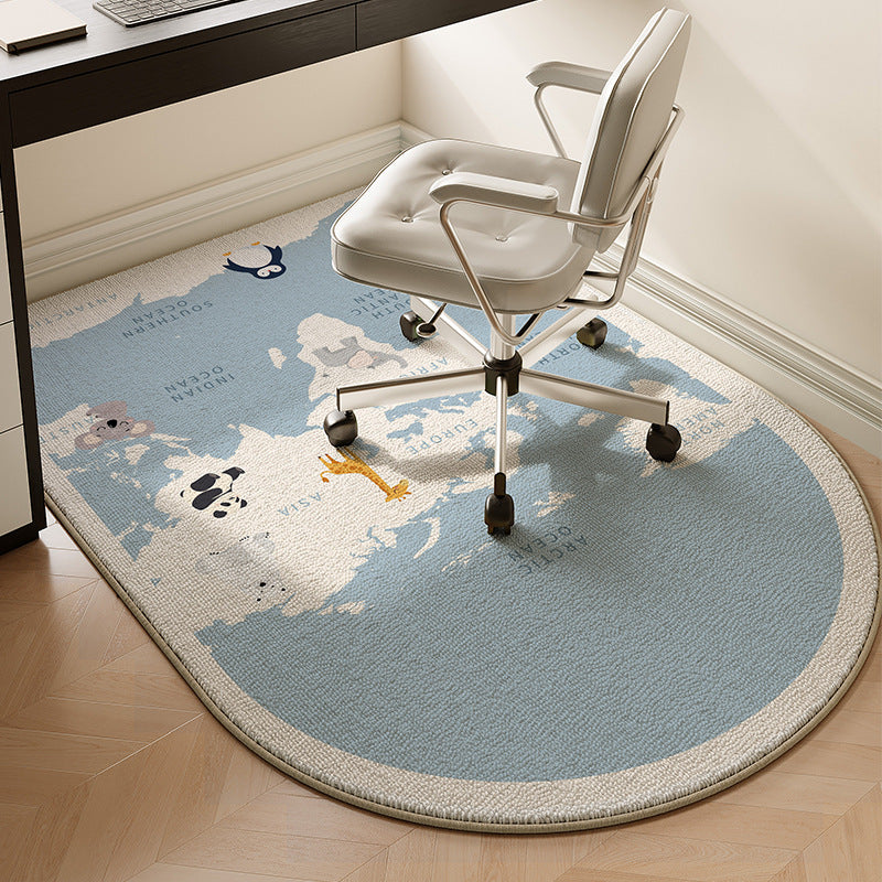 Schattig Dierenthema Pluche Vloerkleed voor Woondecoratie