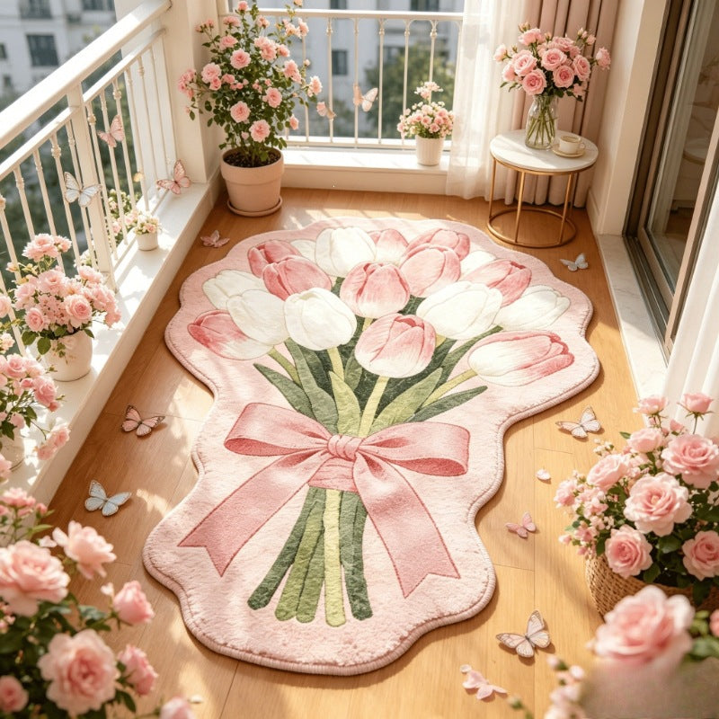 Bloemboeket Vloerkleed in Vorm