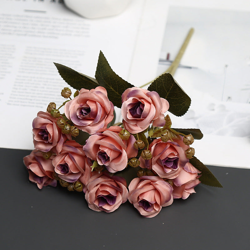 Decoratieve Zijde Rozenboeket voor Woondecoratie