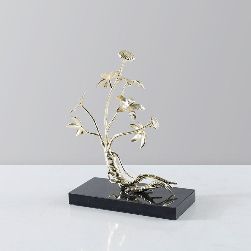Elegante Decoratieve Florale Sculptuur