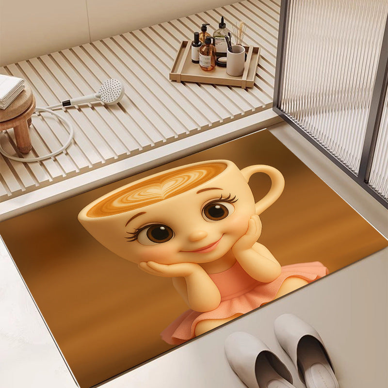 Cartoon Character Loopmat voor Thuis Vloerdecor