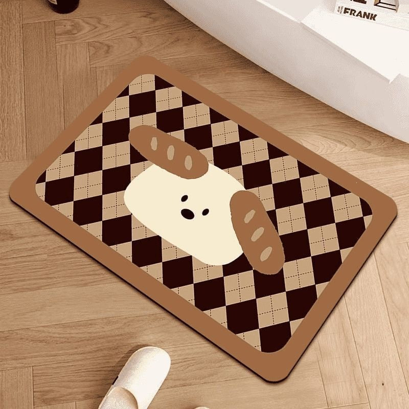 Schattige honden thema binnen badmat