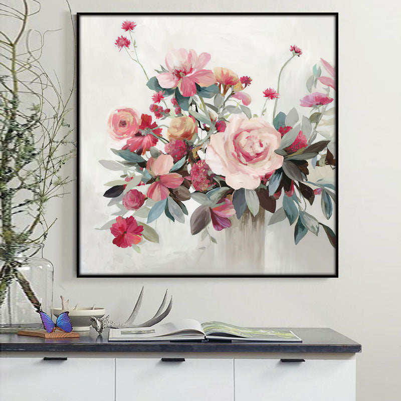 Floraal Themed Canvas Wanddecoratie