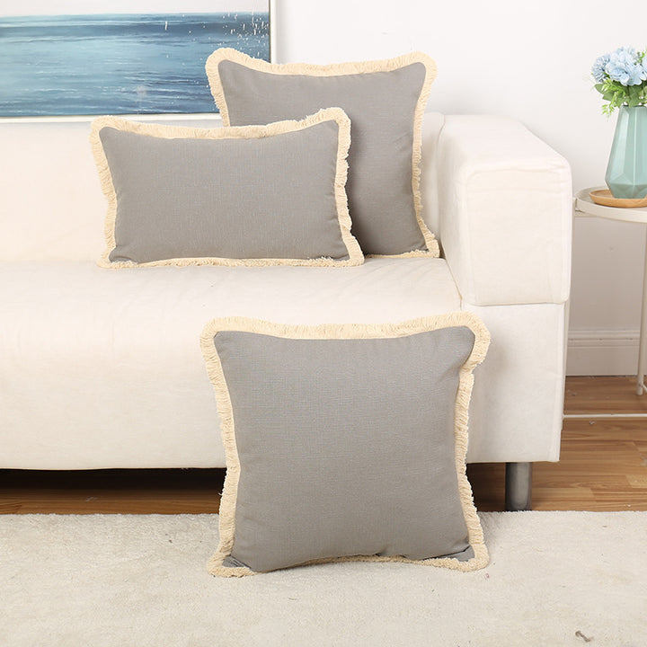 Decoratieve Franjes Accent Kussen