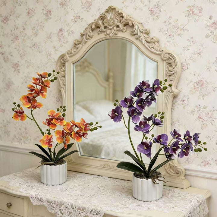 Kunstmatige Orchidee Bloemdisplay voor Thuisdecoratie en Binnendisplay