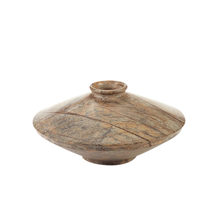 Elegante Marmeren Decoratieve Vaas