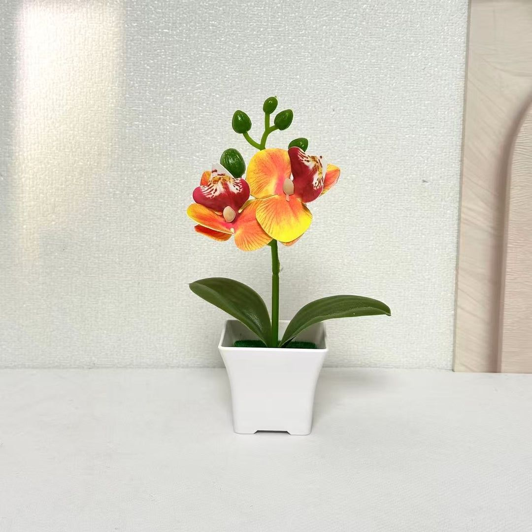 Elegante Kunstorchidee Plant Weergave voor Binnendecoratie