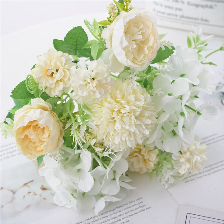 Elegante Kunstbloemen Boeket met Gemengde Bloemen
