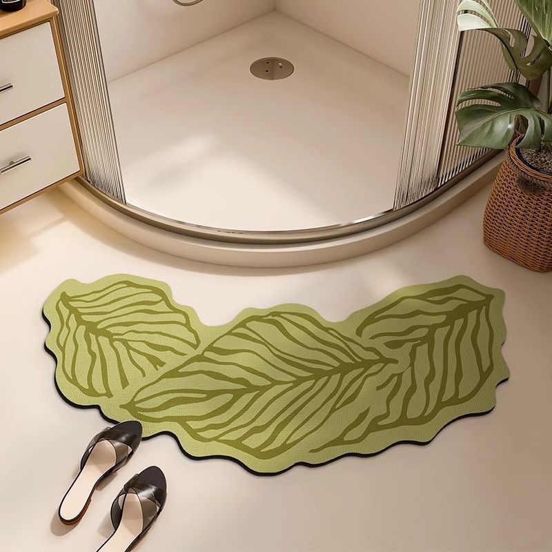Bladvormige Decoratieve Badmat
