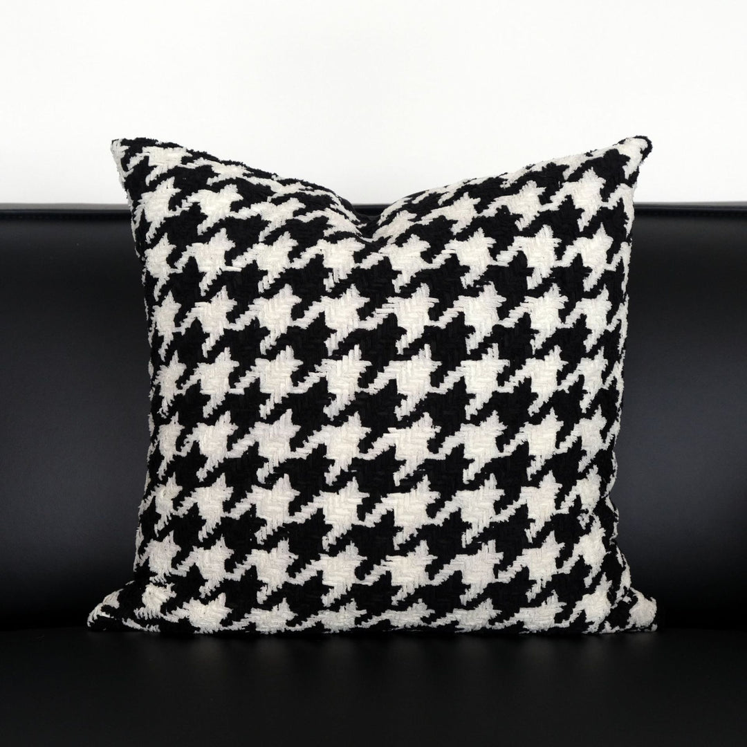 Textured Geometric Print Accent Kussen voor Thuis