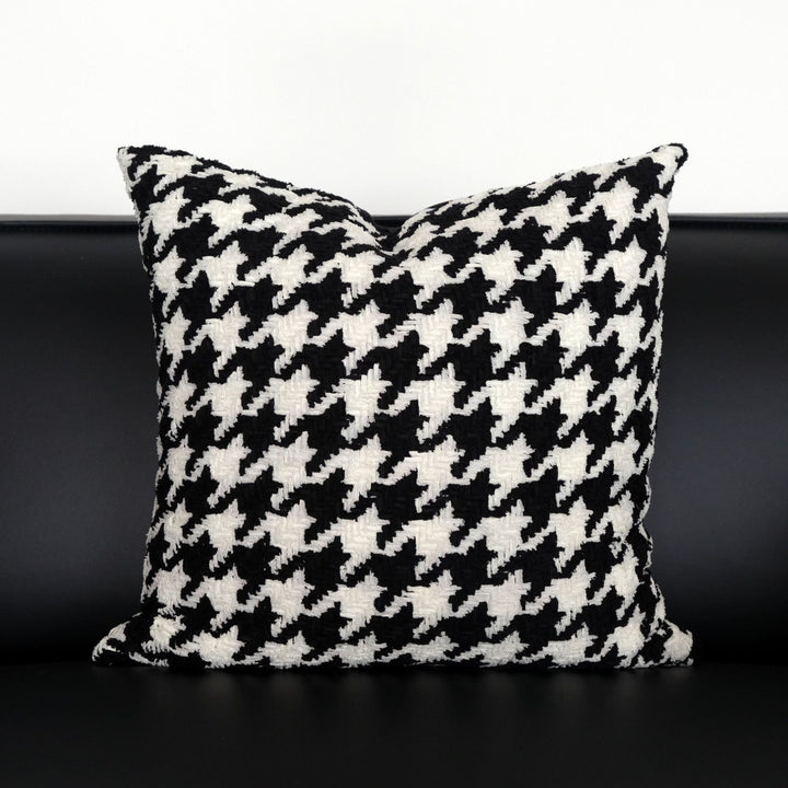Textured Geometric Print Accent Kussen voor Thuis