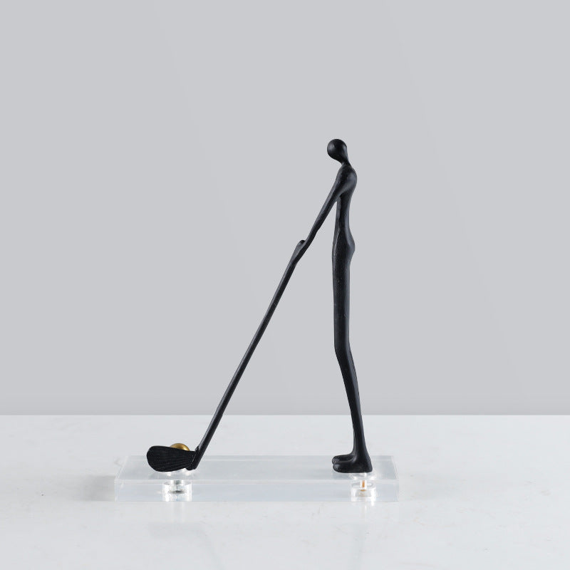 Abstract Golfer Sculptuur