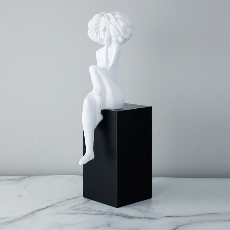 Artistieke Figuratieve Thuis Beeldhouwwerk