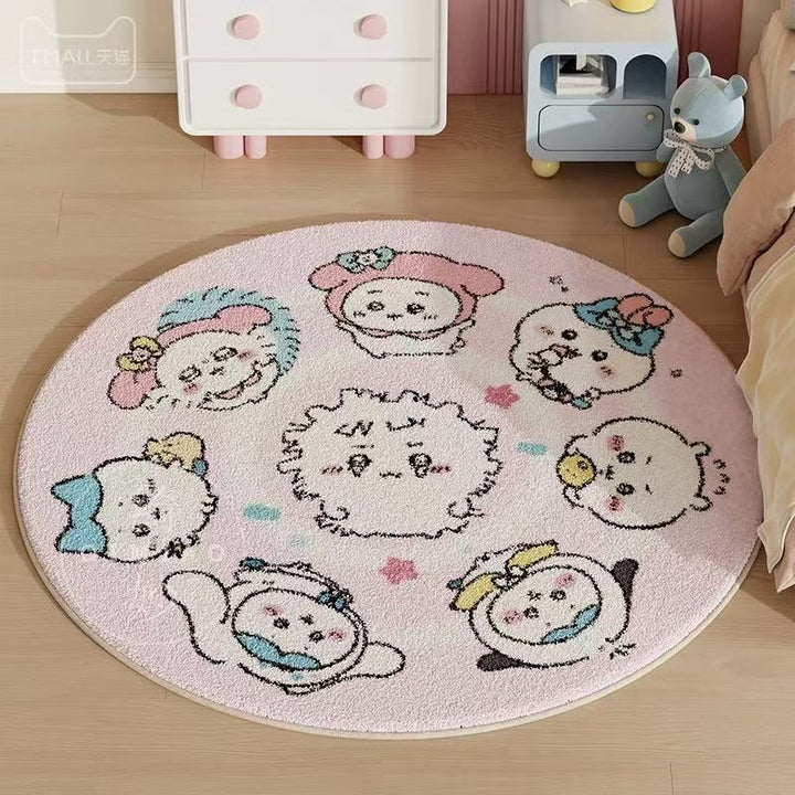 Cartoon-Themed Pluche Vloerkleed voor Hu décor