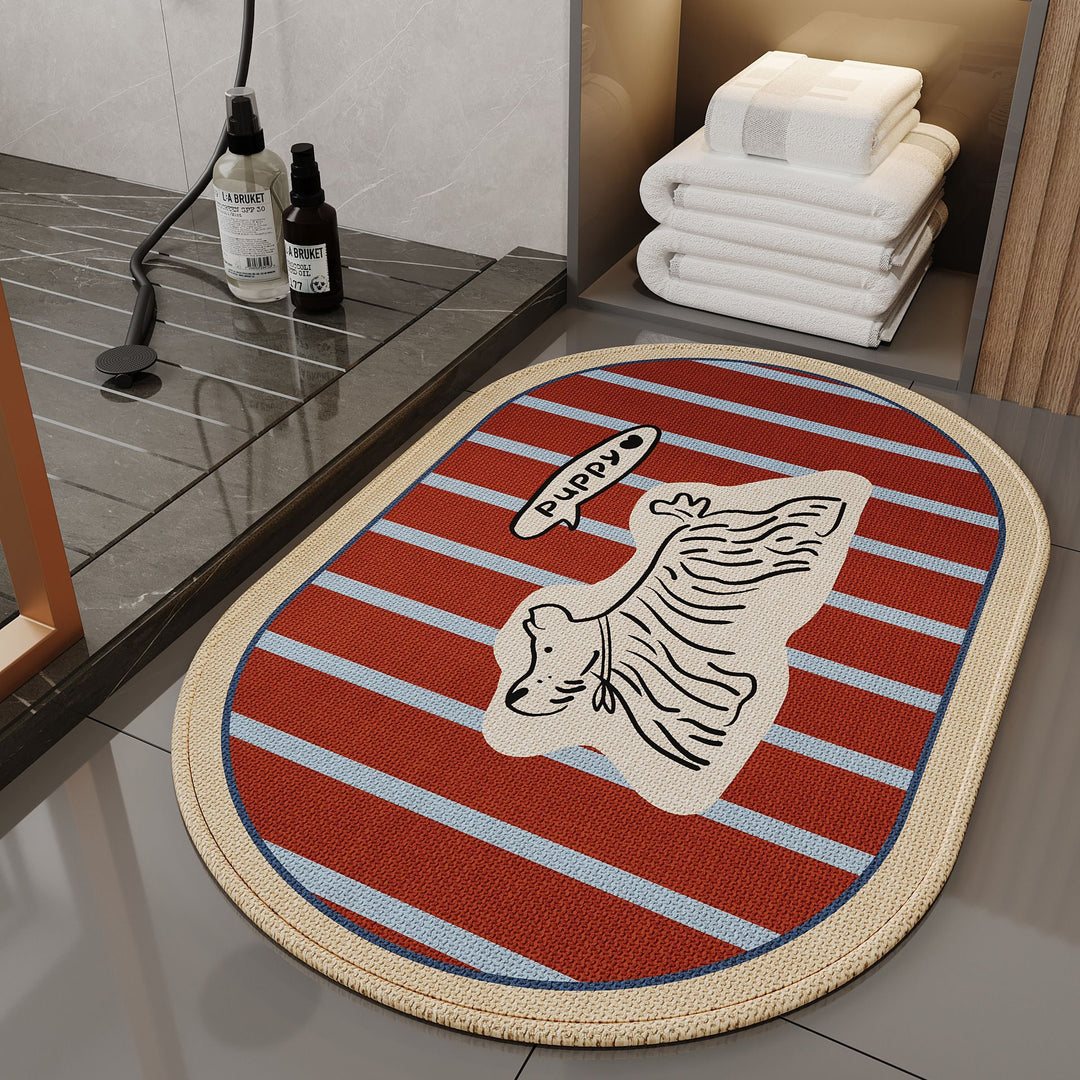 Schattige Honden-Thema Antislip Badmat