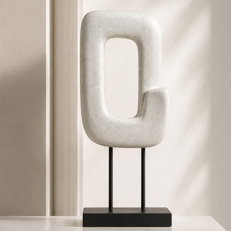 Abstract Marmeren Decoratieve Sculptuur