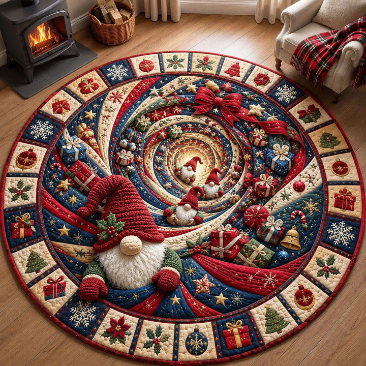 Feestelijk Vakantie Themed Ronde Vloerkleed