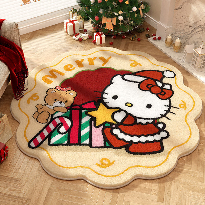 Cartoon Kerst Themapers Kleed