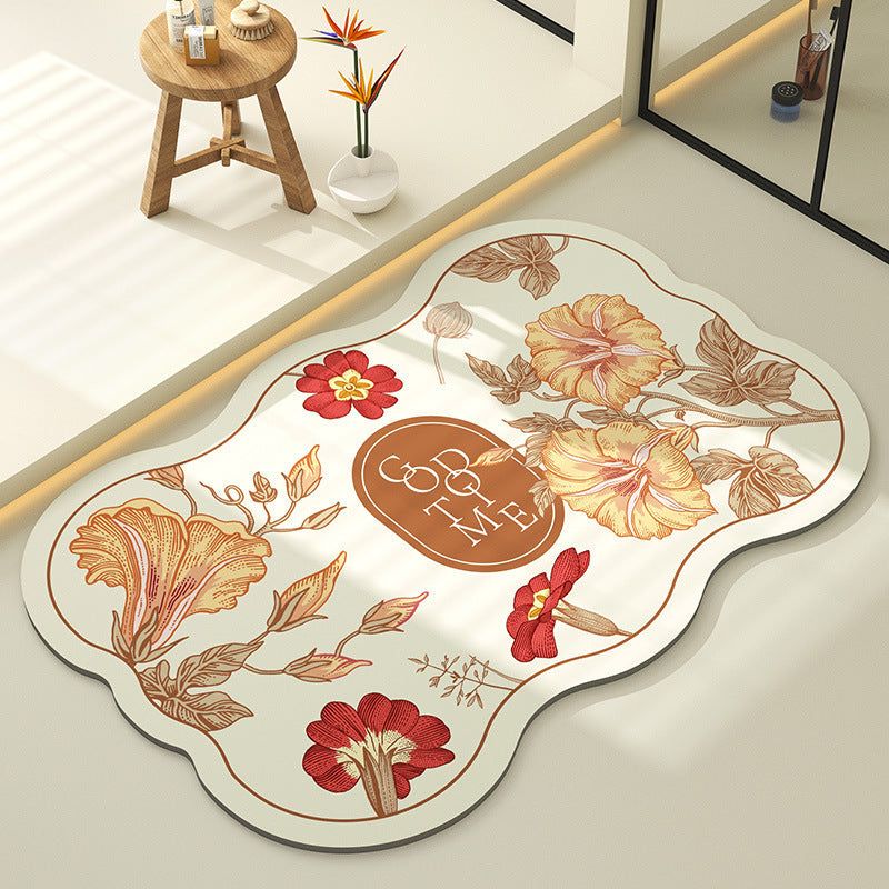 Decoratieve Bloemen Vloerkleed