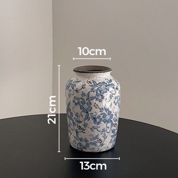 Bloemig Patroon Keramieken Pot